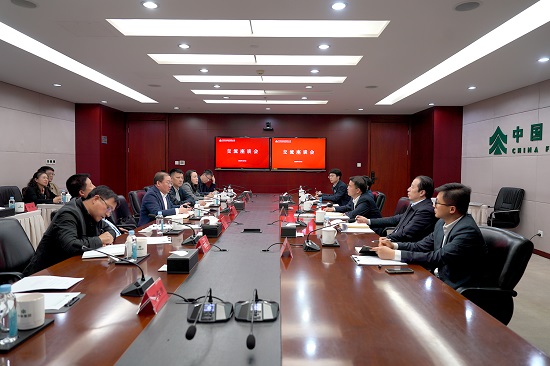 李留彬会见辽宁省抚顺市副市长于海峰一行